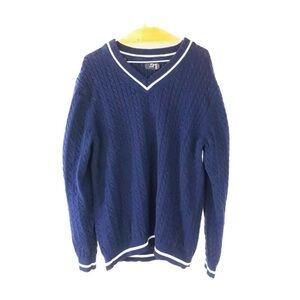 LE  31 V neck Sweater Navy size L